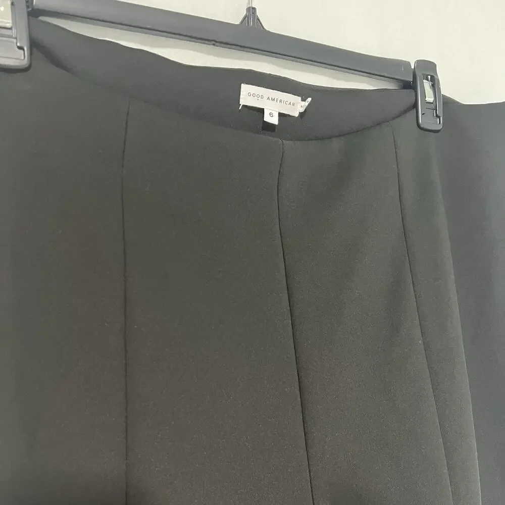 Good American Good Waist Flare Scuba Pants Plus Size 6 US 3XL Stretch Slimming